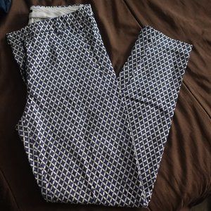 Blue & White H&M skinny dress pant size 6